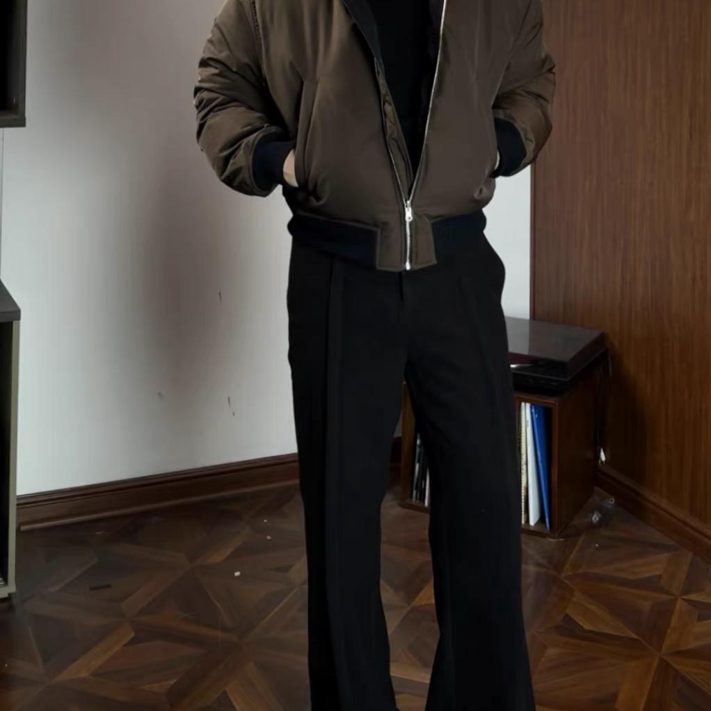 清仓！【真羽绒支持检测】廓形MA1短宽剪裁飞行夹克羽绒服白鸭绒