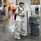 战术伞兵裤 FAR 裤 Cargo长裤 ARCHIVE LEARL24SS黑白迷彩多口袋工装