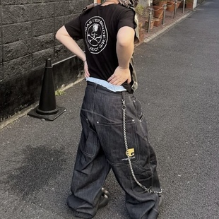 LEARL 原牛原色阔腿宽松长裤 25SS R牛仔裤 vibe直筒韩男 Grailz