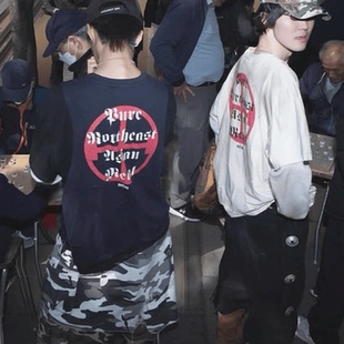 24SS联名MFM图腾十字架双层长袖 清仓 GRAILZ LEARL fit 卫衣clean