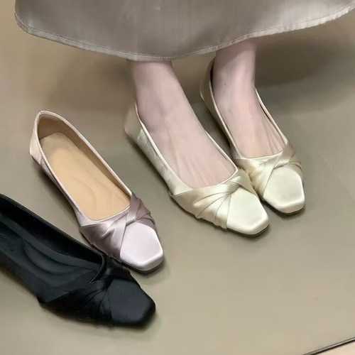 法式设计感气质单鞋女温柔晚晚鞋