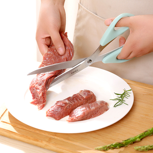 日式 加长不锈钢食物剪刀 FaSoLa烤肉剪刀 家用剪刀多功能厨房剪刀