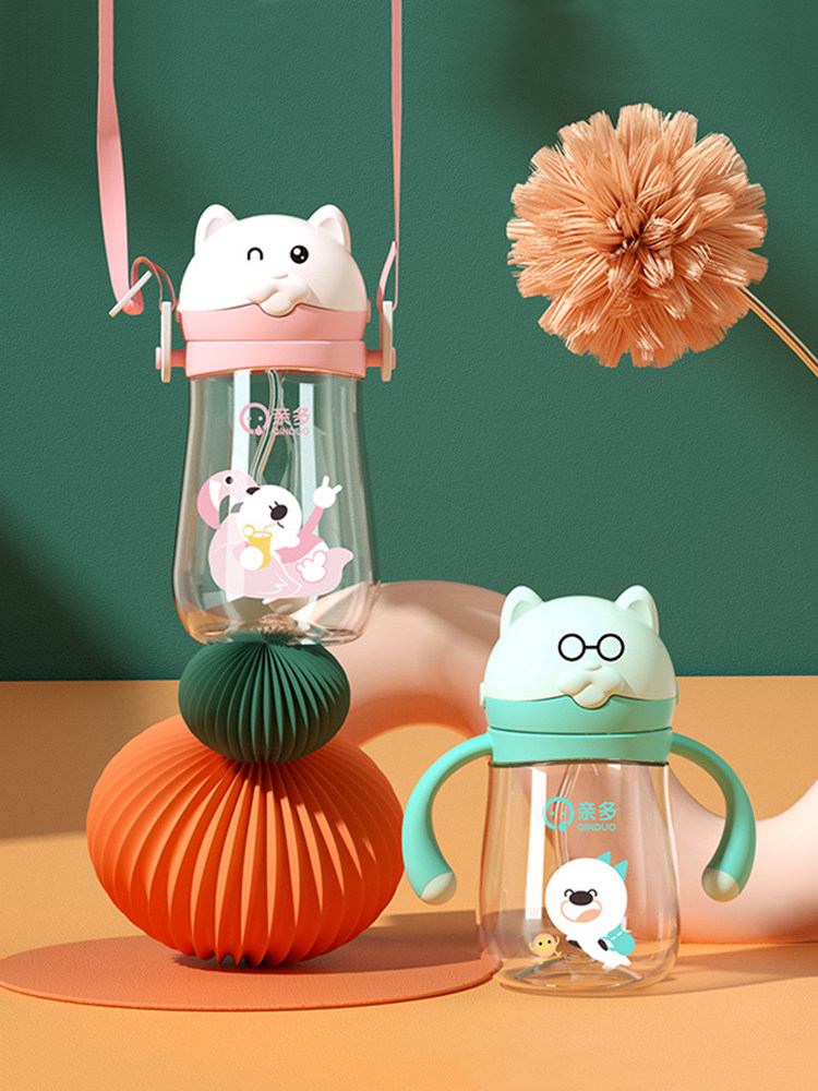 亲多儿童水杯重力球吸管学饮杯婴儿喝水壶外出防呛饮水杯家用水瓶,婴童用品,儿童水杯,淘宝优惠券,粉丝福利购,淘宝优惠卷