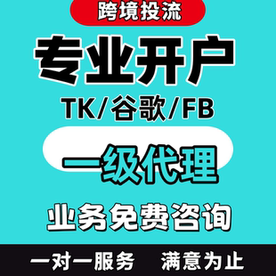 FB广告投放三不限户代投出海营销外贸独立站fb流量运营企业开户