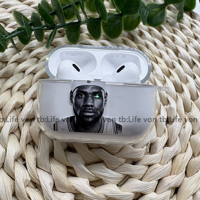 勒布朗詹姆斯对灯耳机套适用AirPodsPro2代耳机套苹果2/3/4湖人队NBA保护壳五代Pro3