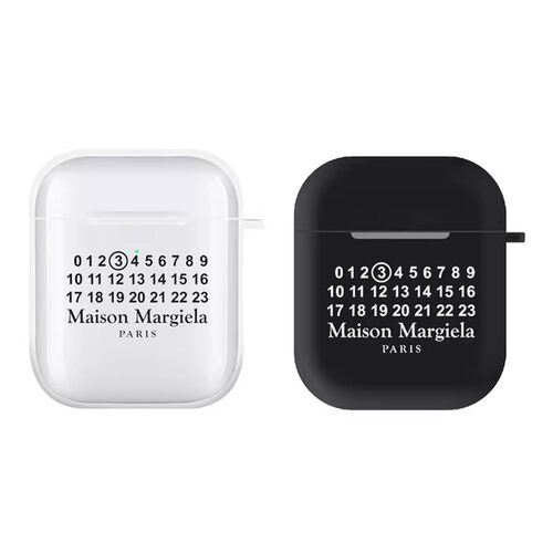 MaisonMargiela马吉拉适用苹果耳机壳airpodspro3代蓝牙保护套4代黑壳