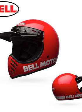 BELL复古头盔 MOTO3夏季防雾透气山地越野摩托车拉力全盔男女安全