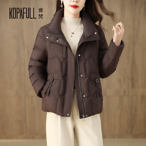 加厚短款羽绒服女2025冬