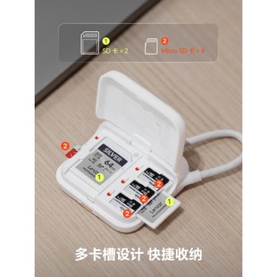 PGYTECH读卡器蒲公英Mini闪传卡盒sd卡tf读卡器4.0高速多功能合一平板电脑手机相机读卡器