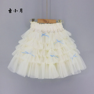 女童春夏新款半身裙可爱蓬蓬蛋糕裙网纱洋气宝宝中大童韩版半群