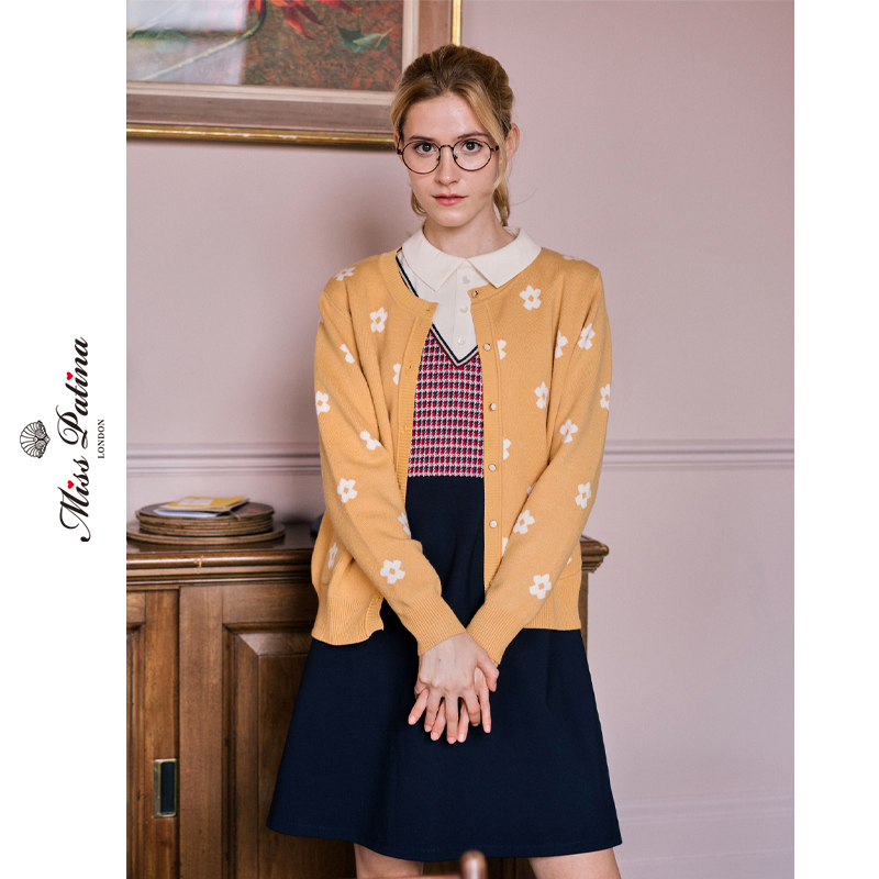 mp英伦复古原创文艺圆领针织