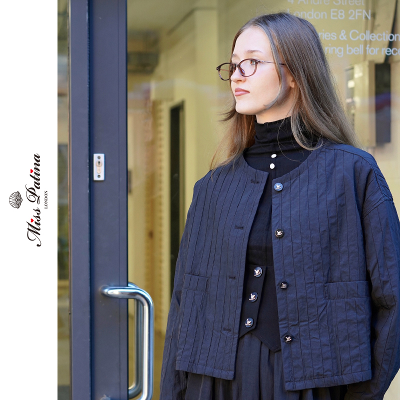 MP暗黑学院风小蝙蝠薄款圆领外套