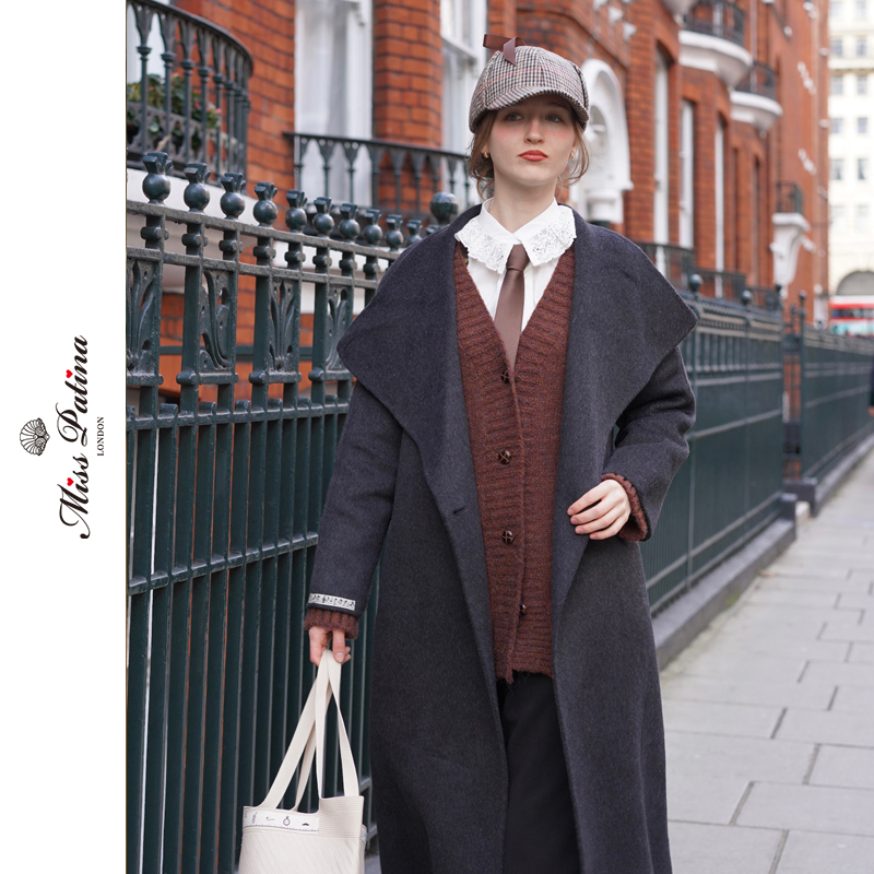MP英伦复古轻熟都市羊毛呢子大衣