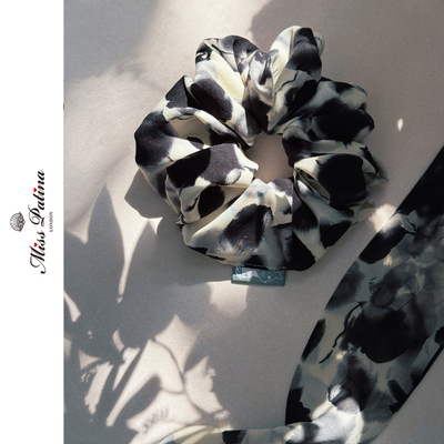 百搭复古水墨花影优雅知性大肠发