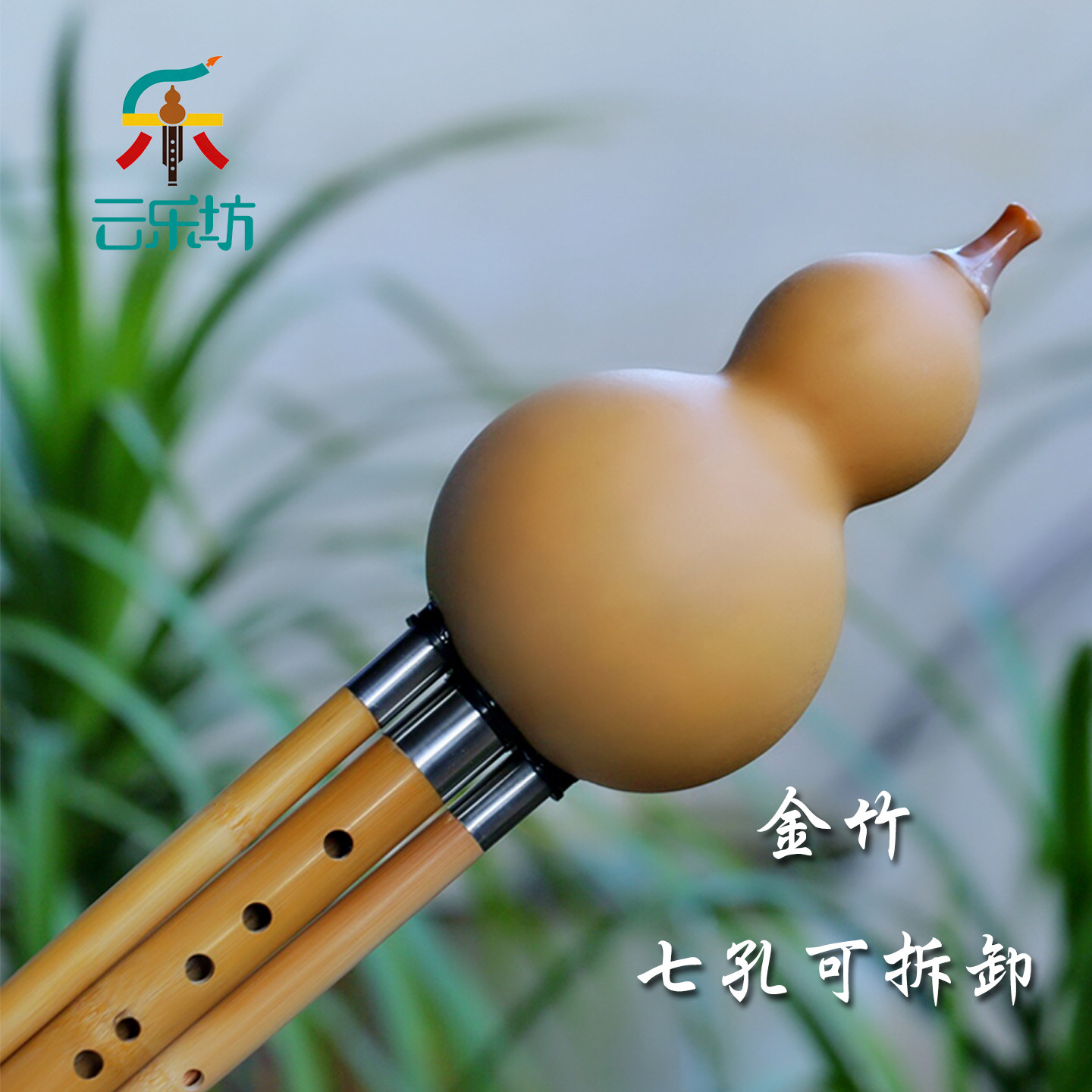 云乐坊 初学者 小学生 儿童入门乐器 金竹葫芦丝 C调 降B调 A/G/F