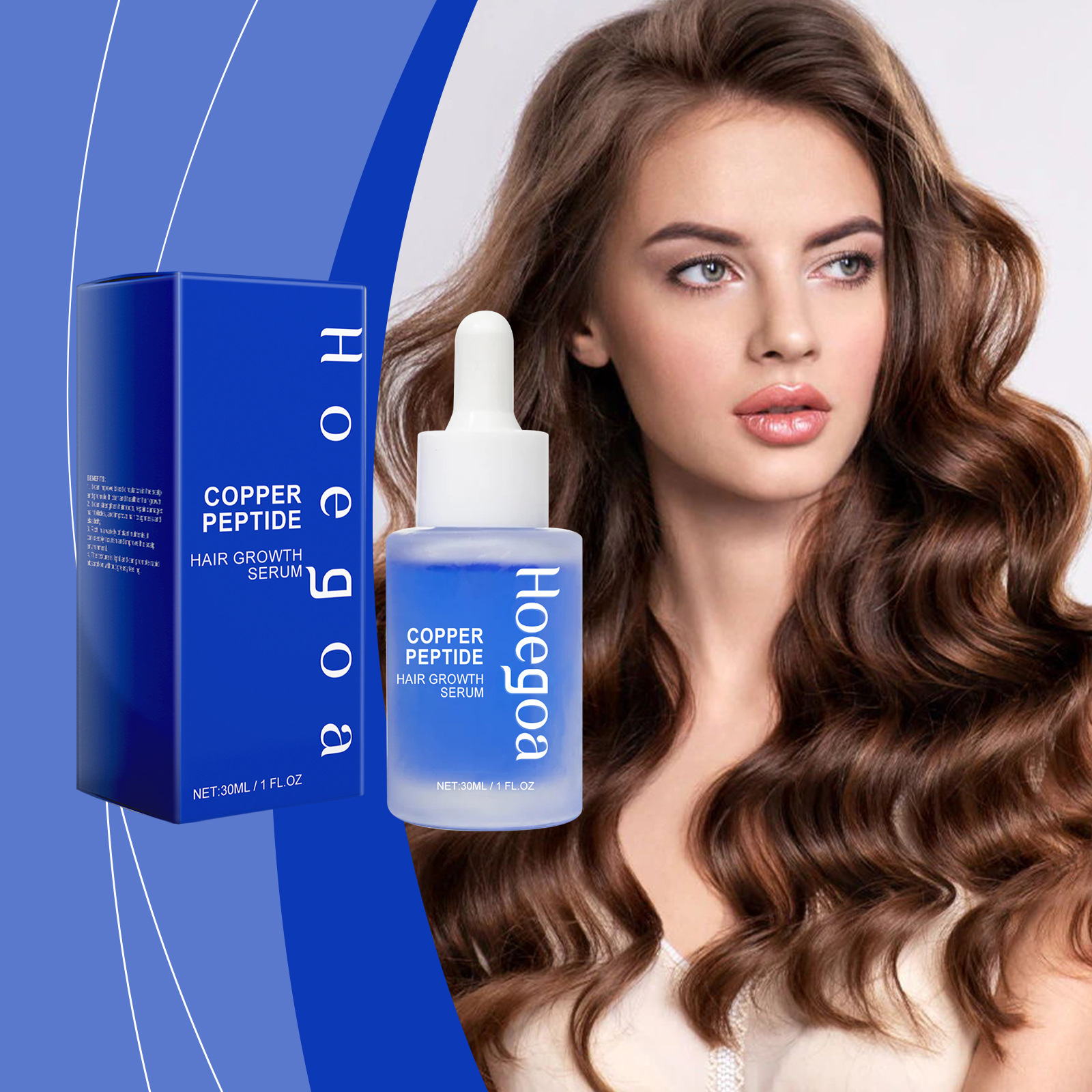 Copper Peptide Hair Serum Nourishing Scalp Hair Root Repair