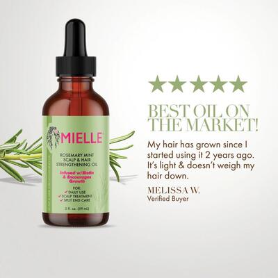 跨境爆款Mielle Organic Rosemary Oil Mint Scalp Hair护发精油