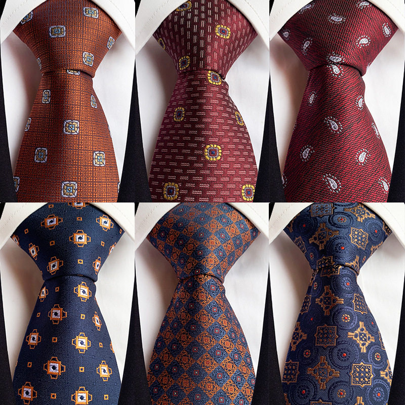8cm necktie men neck tie For Men Suit neckties 男士领带复古 - 实物图