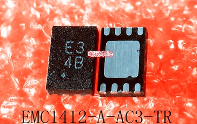 EMC1412-A-AC3-TR  EMC1412-A-AC3TR   丝印：E3  E3  DFN8  新的