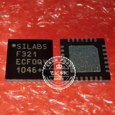 C8051F321-GMR C8051F321-GM C8051F321丝印F321 QFN28脚