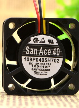 109P0405H702 DC5V 0.28A 原装日本三洋SANYO 40*40*15MM轴流风扇