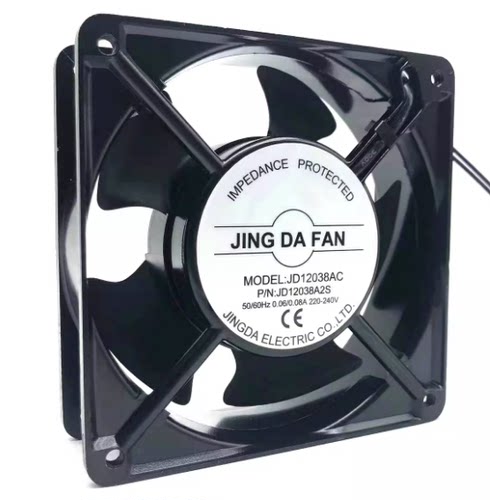 JING DA FAN京达含油轴流风机JD12038AC 220V 0.05/0.06A散热风扇