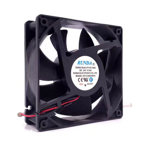 RUNDA RD1238B24M-S 24V 0.93A 12CM 12038 大风量变频器散热风扇