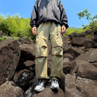 美式 山系户外 绿标 休闲裤 轻熟风伞兵战术冲锋裤 复古工装 izexx