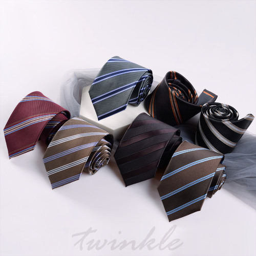 咖色条纹甜酷复古jk/dk学院风酷