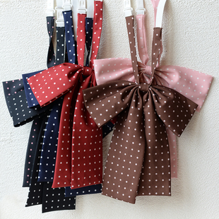 大大长柄领结波点气质学院风领花可爱jk配饰学生女制服领带青春潮
