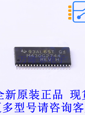 单片机(MCU/MPU/SOC) MSP430G2744IDA38R TSSOP-38-6.2mm TI全新