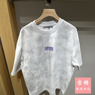 1RL23211078GRSAGA男装2026年夏季新款中性休闲风短袖T恤宽松圆领