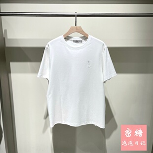 1RW21411042GRSAGA男装2026年夏季新款圆领短袖T恤简约休闲通勤风