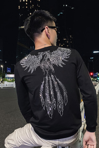 社会小伙春秋季男士套头卫衣圆领修身打底衫潮C203-G5063-P45控68图片