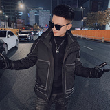 社会小伙冬季潮牌羽绒服帅气百搭连帽保暖外套男C203-5136-特P165，男装羽绒服，电商C208