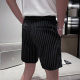2026夏季男士新款条纹休闲短裤男时尚潮牌直筒五分裤C203-T22-P38，男装牛仔裤，电商C208