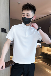 社会小伙夏季男士纯色polo衫翻领短袖t恤潮流体恤C208-8881-特P38图片