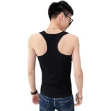 社会小伙夏季男士纯色工字背心薄款修身圆领T恤C203-5271-特P18，男装背心/马甲，电商C208