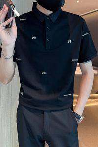 社会小伙夏季男士刺绣polo衫翻领短袖t恤半袖上衣男C203-8852-P58图片