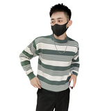 社会小伙秋冬男士条纹针织衫圆领套头修身打底毛衣C203-8845-P68，男装T恤，电商C208