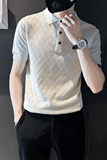 社会小伙夏季男士短袖t恤纯色修身潮流翻领polo衫C203-8868-特P48，男装T恤，电商C208