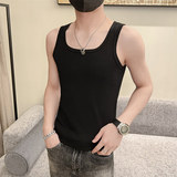 精神小伙青年男生流行背心夏季圆领休闲纯色无袖T恤C203-8826-P28，男装背心/马甲，电商C208