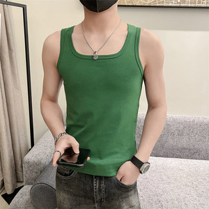 社会小伙青年男生流行背心夏季圆领休闲针织无袖T恤C203-8826-P28，男装背心/马甲，电商C208