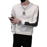 社会小伙春秋季男士圆领套头卫衣字母刺绣休闲上衣C203-5205-P58，男装卫衣，电商C208