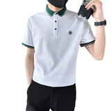 精神小伙夏季男士翻领polo衫时尚帅气短袖t恤男C208-8875-特P48，男装T恤，电商C208
