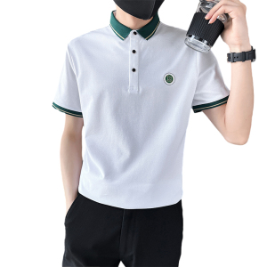 精神小伙夏季男士翻领polo衫时尚帅气短袖t恤男C208-8875-特P48图片