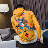 2026秋季男士新款连帽套头卫衣青少年学生修身外套C203-G5066-P45，女装短外套，电商C208