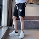 夏季青少年学生印花男士潮牌短裤2025新款休闲5分裤C203-6696-P38，男装牛仔裤，电商C208
