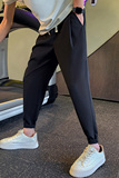 青年男生春夏季新款休闲裤2023黑色小脚九分裤C203-6747-特P48，男装休闲裤，电商C208