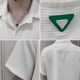 夏季男士短袖潮流衬衫2022青少年白色薄款半袖上衣C203-8819P58，男装T恤，电商C208